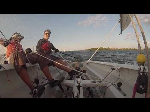 Stiff breeze reaching!