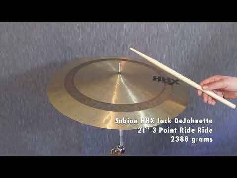 Sabian 21" inch HHX Jack DeJohnette 3 Point Ride 2388 Grams DEMO VIDEO