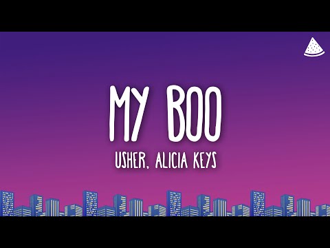 Usher - My Boo Ft. Alicia Keys (Lyrics)