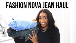 FASHION NOVA JEAN HAUL FOR CURVY GIRLS | cassiekaygee