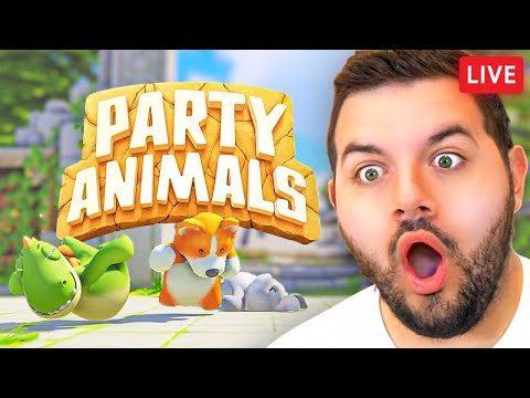 🔴LIVE - FIRST TIME PLAYING PARTY ANIMALS! WITH MARCEL, LEGIQN, WILDCAT!