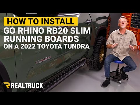 How to install Go Rhino RB20 Slim Running Boards on 2022 Tundra
