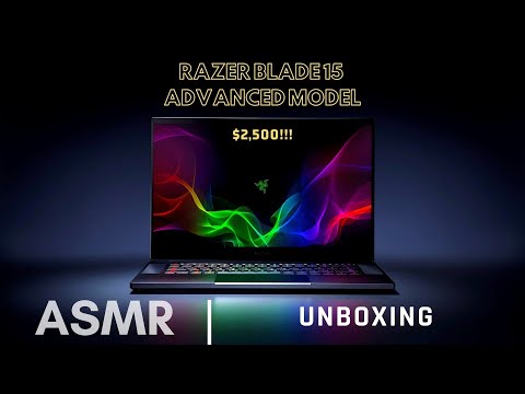 ASMR Razer Blade 15 Advanced Gaming Laptop 2020 Unboxing (No Talking)