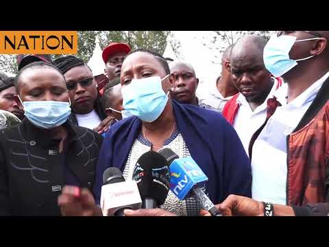 Murang’a Woman Representative Sabina Chege addresses on the chaos that erupted at a funeral in Murang'a County on September 25, 2020.