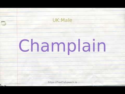 How to pronounce champlain