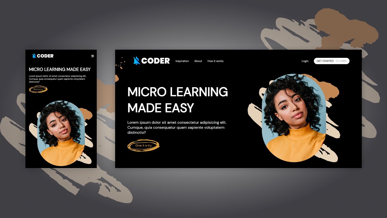 Create an Eye-Catching Hero Section || HTML, CSS & JS.