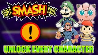 How To Unlock Every Character In Super Smash Bros. (N64)