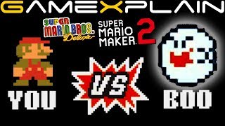 You vs. Boo in Super Mario Maker 2 (SMB Deluxe)