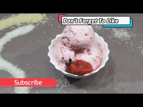 Strawberry Ice Cream Recipe By SubhanAllah Nasreen Cooking |Condensed Milk | Ice Cream Recipe |