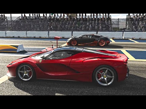 Ferrari LaFerrari vs Bugatti Veyron Super Sport | Drag Race