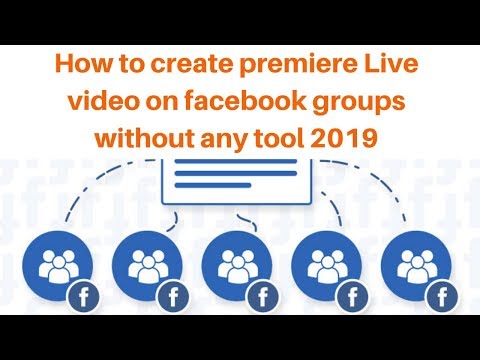 How to create premiere Live video on facebook groups without any tool 2019