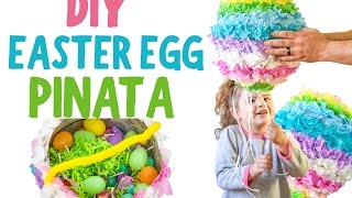 DIY EASTER EGG PINATA YOUTUBE TUTORIAL