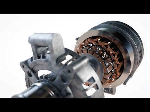 3D science animation - How does an alternator work?