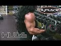 BICEPS Female Bodybuilder DEBBIE BRAMWELL Crushing GYM WORKOUT Posing