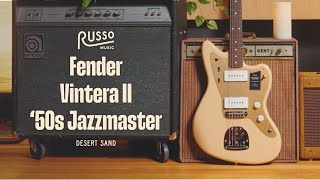 Video thumbnail for Fender Vintera II ‘50s Jazzmaster in Desert Sand | Milkman Sound Beekeeper Tube Combo by Russo Music