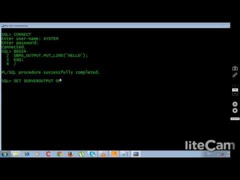 Hello Word Program Plsql Programming 2