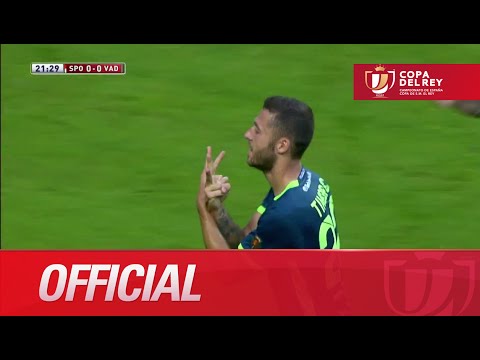 Golazo de Timor (0-1) en el Sporting de Gijón - Real Valladolid - HD 2nd Eliminatory Copa del Rey