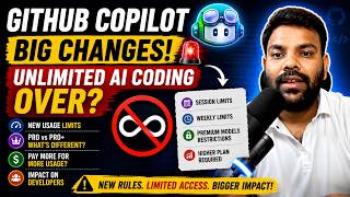 GitHub Copilot Big Changes 🚨 | Unlimited AI Coding Over? | New Limits, Pro vs Pro+ Explained