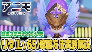 【アニモ】リタ（Lv65）攻略方法実践字幕解説～！デンキカマキリでロータウスをさっさと処理したい！【初心者向け攻略動画｜オススメアニモ】