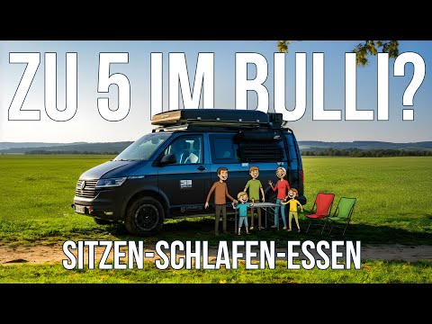 5 people, 1 van – How to camp with the whole family!