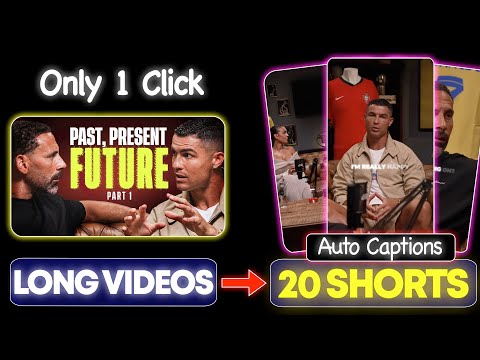 AI 🔥 Make Podcast Shorts like a pro (Only 1 Click) long video to short video converter | Ssemble