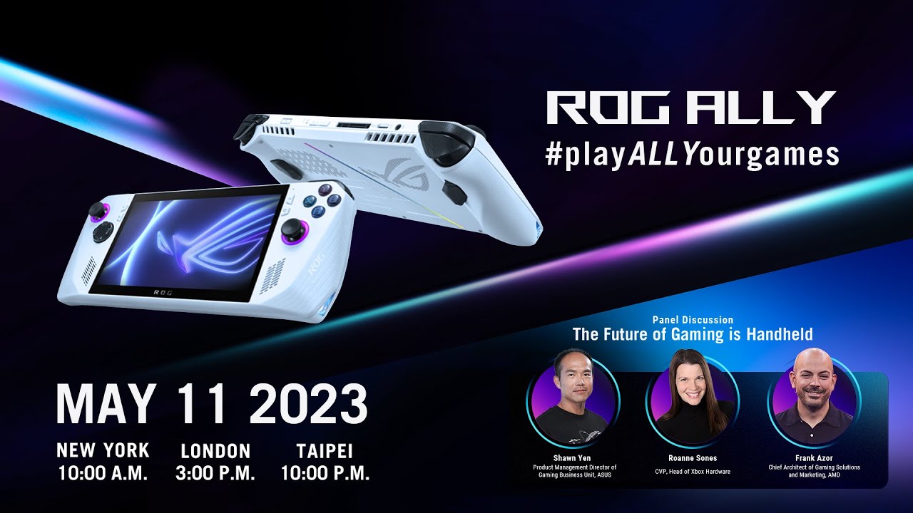 ROG ALLY - New Windows Gaming Handheld Launch Event | ROG - YouTube