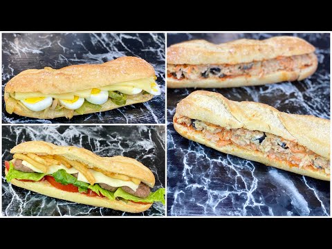 3 IDÉES DE SANDWICH EXPRESS 🌯 Parfait pour les pique-niques☀ Deli Cuisine