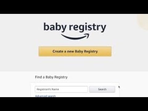 Amazon Baby Registry Setup