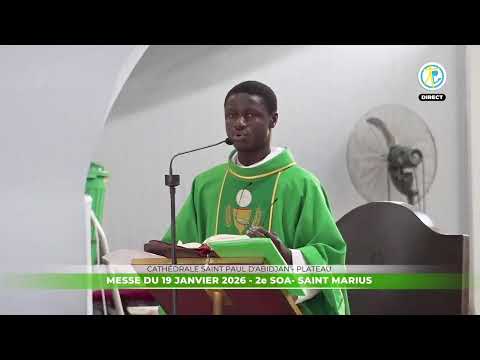 Messe de 12h30 du 19 janvier 2026 en direct de la Cathédrale Saint Paul d Abidjan - Plateau