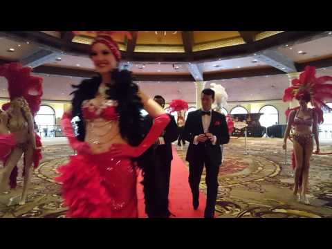 Las Vegas Showgirls and Ratpack on the Red Carpet