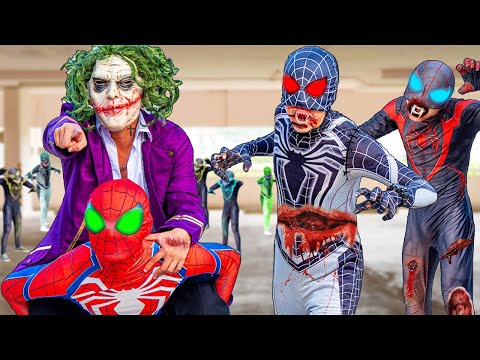 Zombie Spider Battle | Team Spiderman vs Bad Guys Team Live Action Battle | Spiderman in Real Life