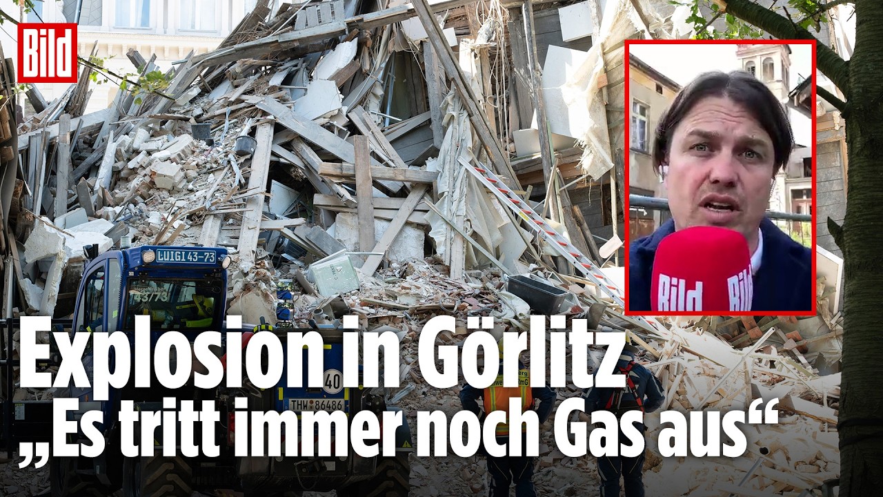 GÖRLITZ: Rettung nach Einsturz geht weiter – Drei Menschen noch immer verschüttet