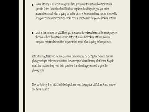 Gr 10 - Eng. - Visual literacy