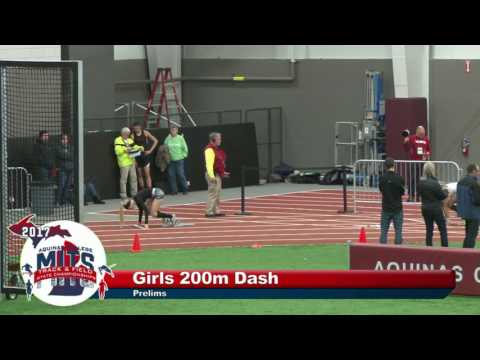 MITS 2017 Girls 200m Dash Prelims Heat 4