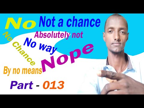 Best ways to say disagree in English Afaan oromoo part - 013