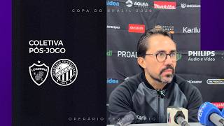 Entrevista | Pós-jogo - Londrina 0x1 Operário - Copa do Brasil - Luizinho Lopes