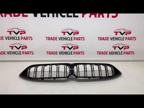 Fits BMW 8 Series G14 G15 G16 Pre-LCI 2019-2022 Front Kidney Grilles Twin Double Slats Gloss Black video