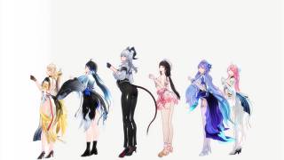 WUWA MOMMIES FAKE COLLAB TREND【鸣潮 : Wuthering waves MMD／4K／60FPS】#shorts #wuwa