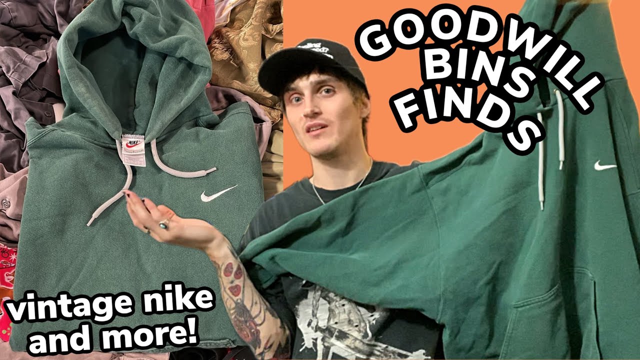 I THRIFTED VINTAGE NIKE! TRIP TO THE THRIFT! TRIP TO THE BINS!