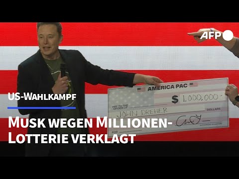 Millionen-Lotterie für Trump: Elon Musk verklagt | AFP