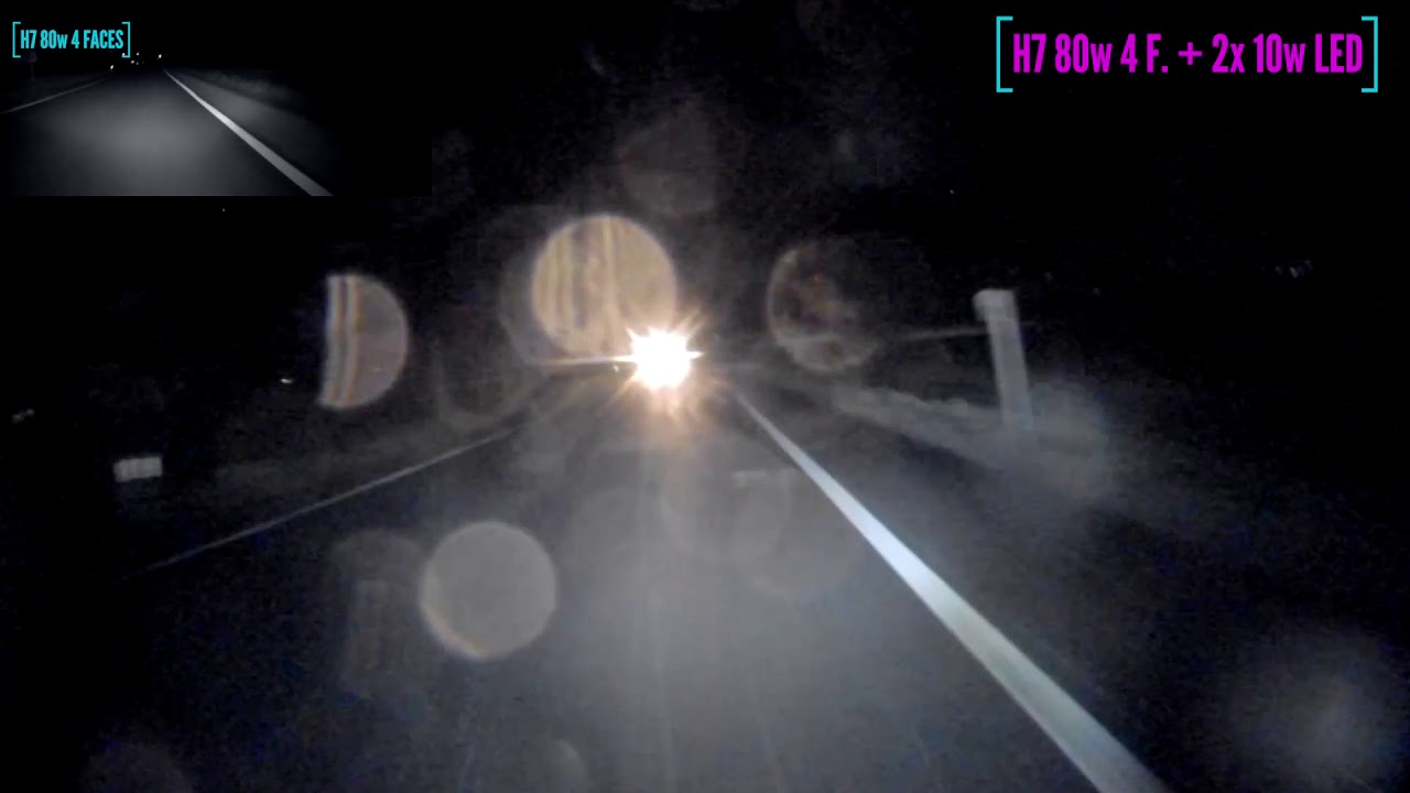 Triumph ST 1050 avec H7 LED et phares additionnel LED  Test Comparatif