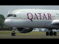 Qatar Airways Airbus A350 900 Take Off At Schiphol Amsterdam 4K