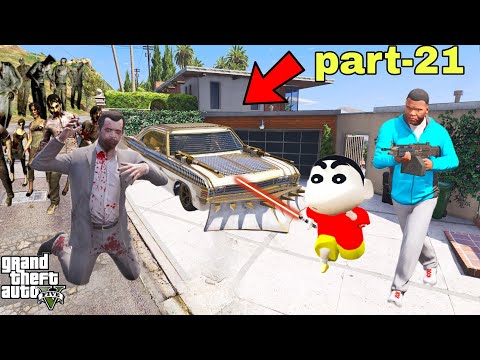 Franklin and Shinchan micheal Made A Zombies with zombies Virus in GTA V(part-21)