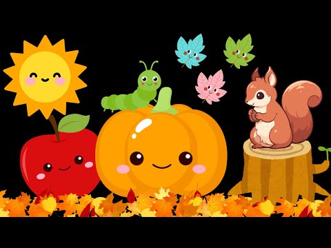 Fall Colors & Friends Baby Sensory Video with visual stimulation