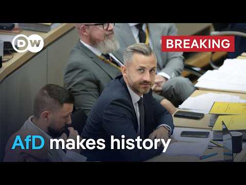 Far-right man elected Speaker of Saxony-Anhalt state parliament | DW News