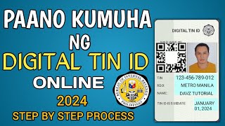 PAANO KUMUHA NG DIGITAL TIN ID ONLINE 2024 | HOW GET DIGITAL TIN ID ONLINE Updated Process 2024