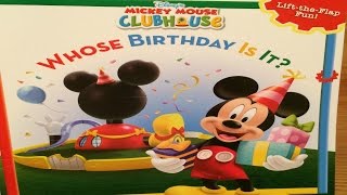 DISNEY MICKEY MOUSE WHOSE BIRTHDAY IS IT- Read Aloud - Storybook for kids & children