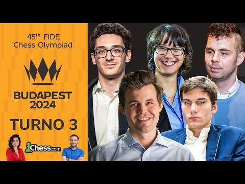 ITALIA vs OLANDA | 45esime Olimpiadi degli Scacchi - Budapest 2024 | Turno 3