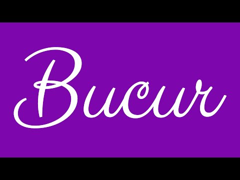 Learn how to Write the Name Bucur Signature Style in Cursive Writing
