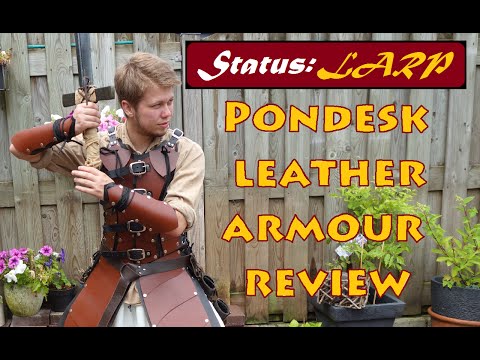 [StatusLARP] #12 Review Pondesk leather armour [PAULDRON GIVEAWAY!!!]